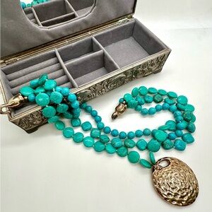 Vintage SIMON SEBBAG Turquoise  Necklace